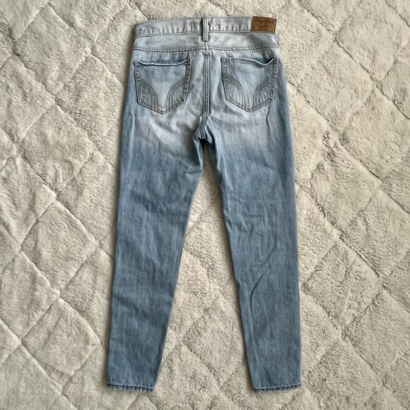 High Waisted Distressed Ripped Skinny Jeans - Picture 5 of 7